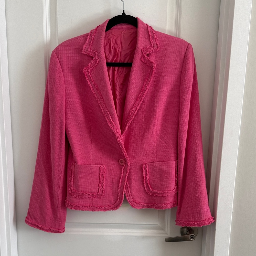 Tahari Women's Pink Blazer Jacket